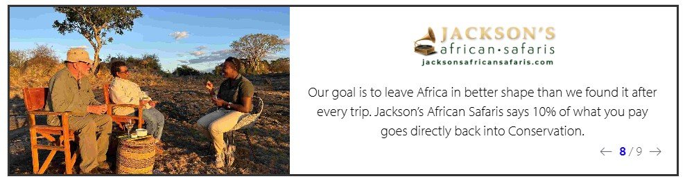Jackson's African Safaris slide 8